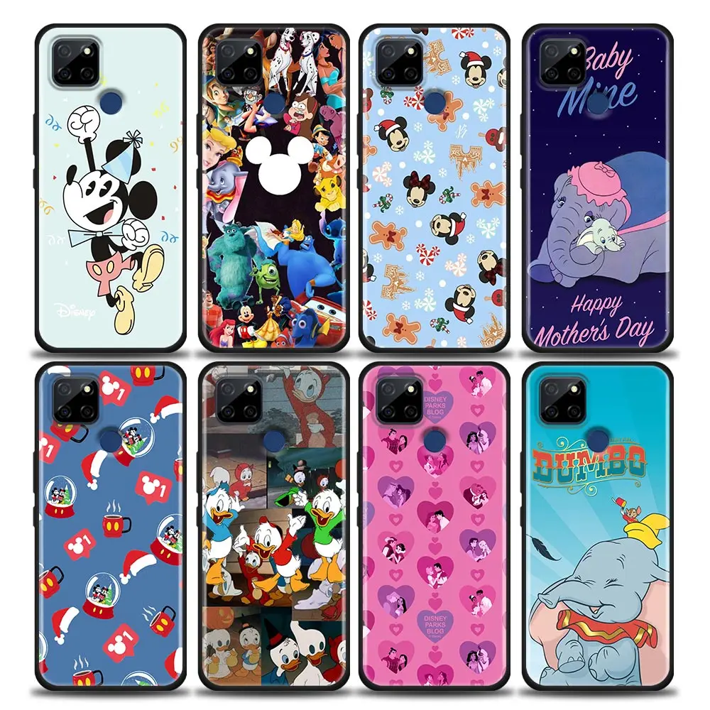 

Phone Case for Realme 5 6 7 7i 8 8i 9i 9 XT GT GT2 C17 Pro 5G SE Master Neo2 Soft Silicone Case Cover Mickey Dumbo Mouse