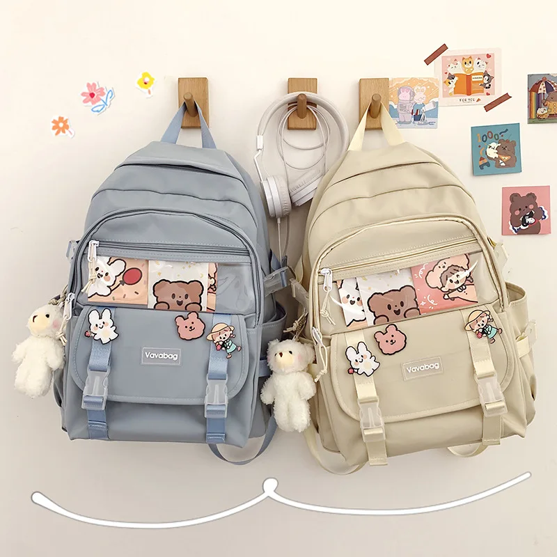 

Ashion Waterproof Women's Backpack Backpacks Bags Bagpack For School For Girls Kawaii Girl Schoolbag Nylon Cute Schoolbag Girls'
