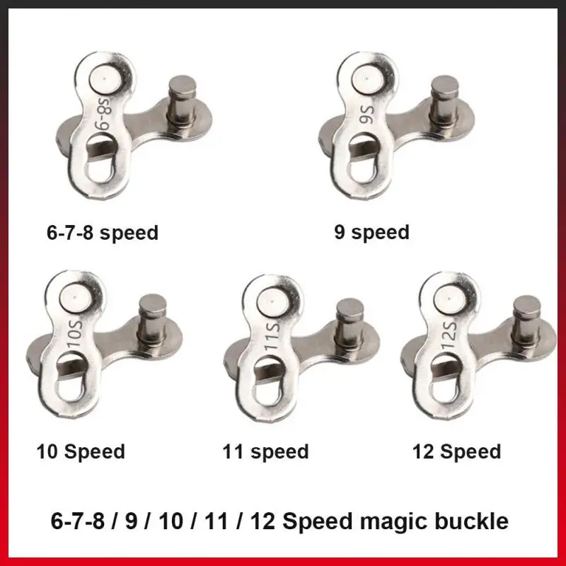 

Односкоростной велосипедный цепной соединитель замок Reusablem 8/9/10/11/12 Высококачественная портативная цепь БЫСТРОРАЗЪЕМНАЯ Пряжка Новая сталь