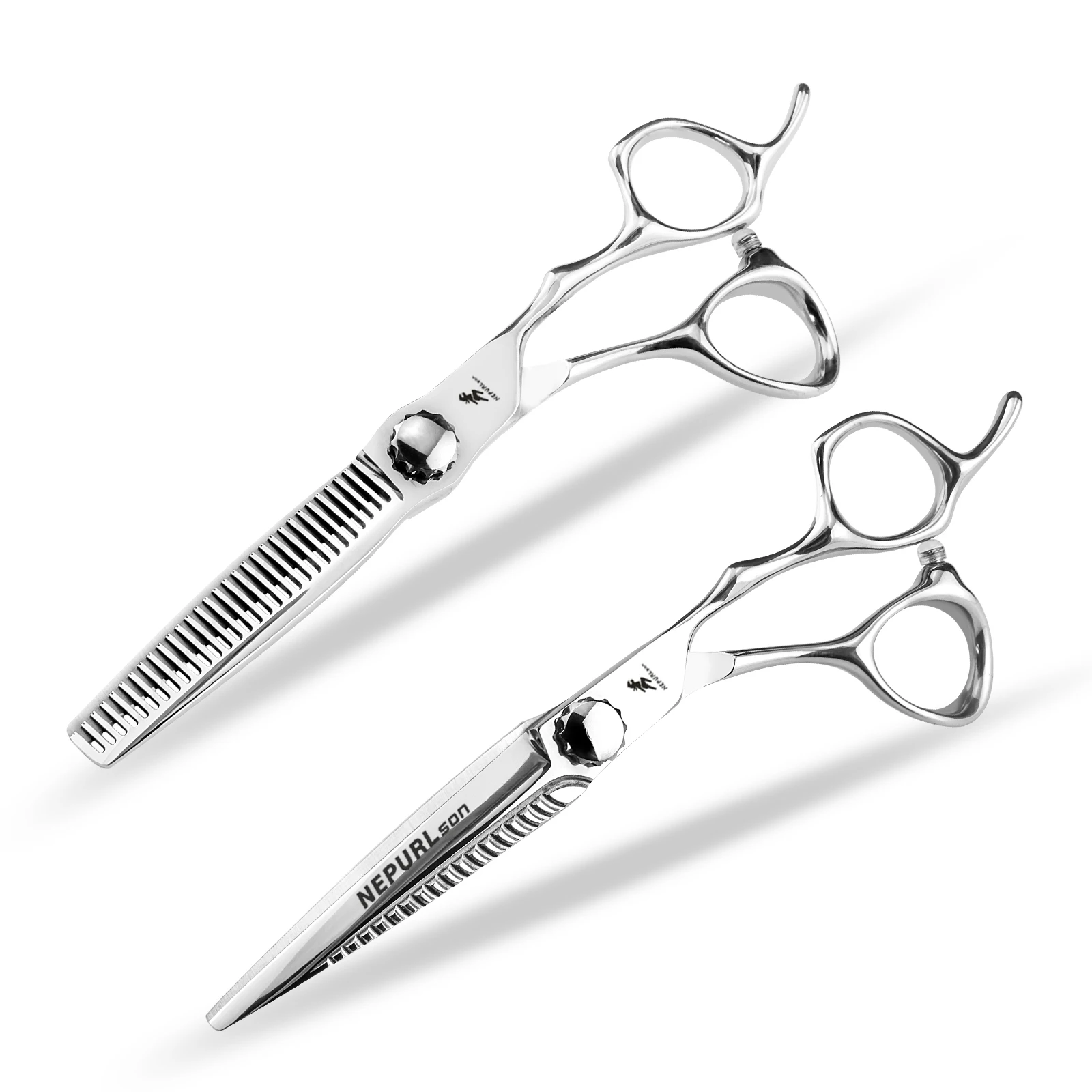 6 0 &quotСеребристые зеленые ножницы для волос плоские челки зубов тонкие