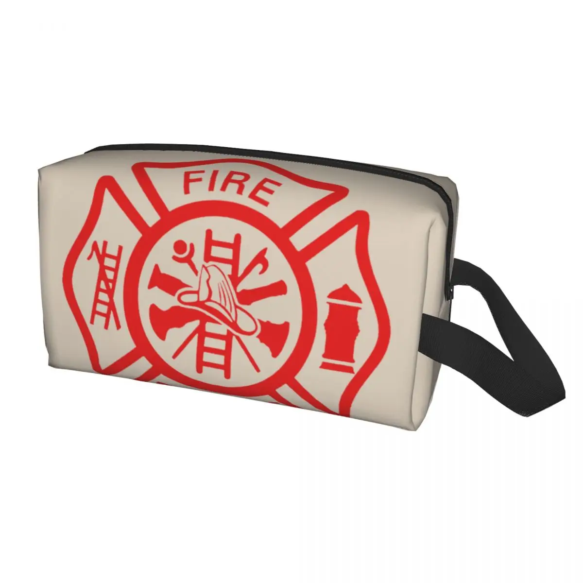 

Fire Rescue Firefighter Makeup Bag for Women Travel Cosmetic Organizer Fashion Storage Toiletry Bags