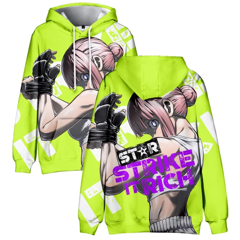 2024 3D STAR Strike It Rich Hoodie Isshou Senkin Merch Men/Women Unisex Long Sleeve Sweatshirt kids Hooded Streetwear