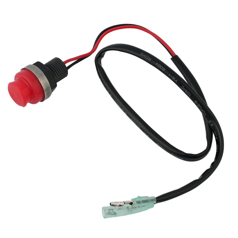 

Boat Start Stop Switch Switch Control Marine Outboard Parts Replacement Round 1x Accessories Keyless Plastic Push Button