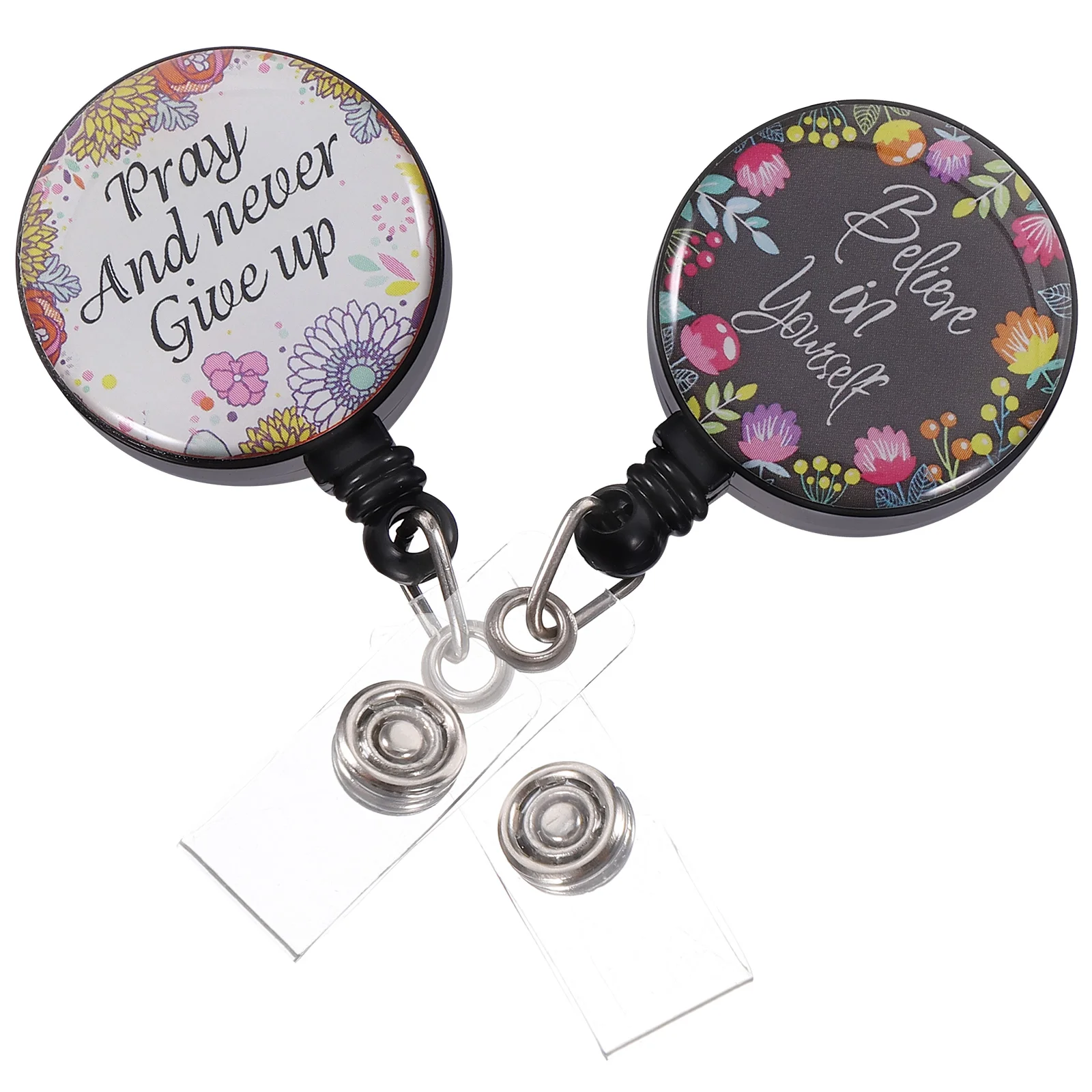 

2 Pcs Tabs Badge Holder Label Nurses Reel Novelty Delicate Retractable Clip Card Clips Name Tag