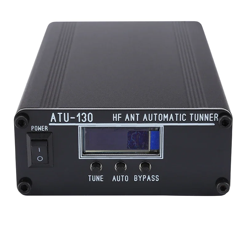Фото ATU-130 1,8-50 МГц 200 Вт ВЧ-антенный тюнер Автоматический антенный тюнер с OLED-дисплеем с черным корпусом №2