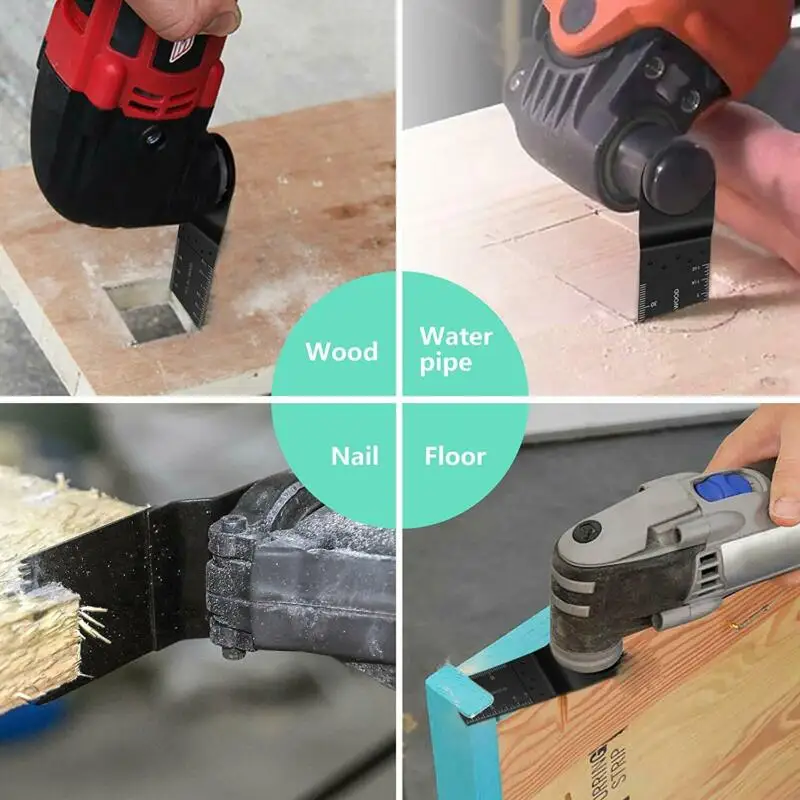 

10PCS 34mm Oscillating Multitool Blades Saw Disc Carbon Steel Cutter DIY Universal Saw Blade For Cutting Plastic/Soft Metal/Wood