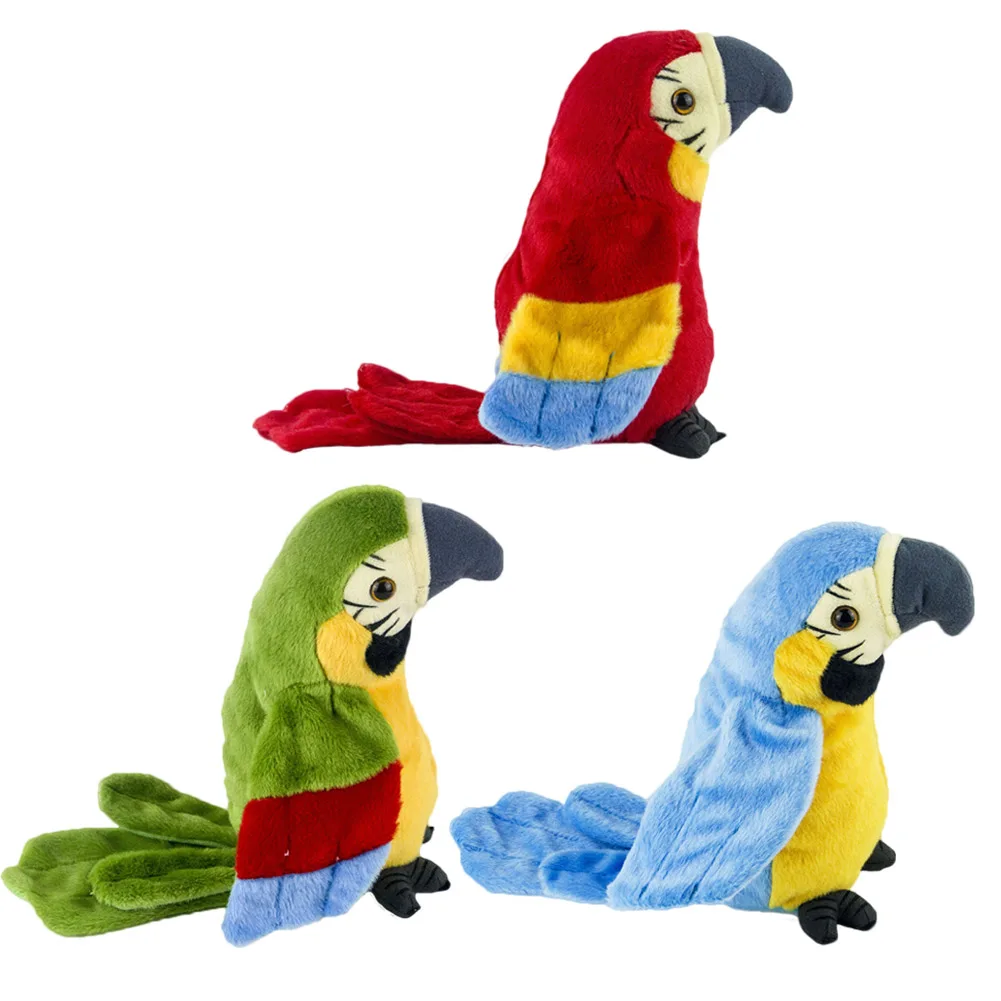 

Electric Talking Parrot Stuffed Plush Cute Talking Parrot Toy Toy Bird Repeat What You Say Children Kids Baby Birthday Gifts