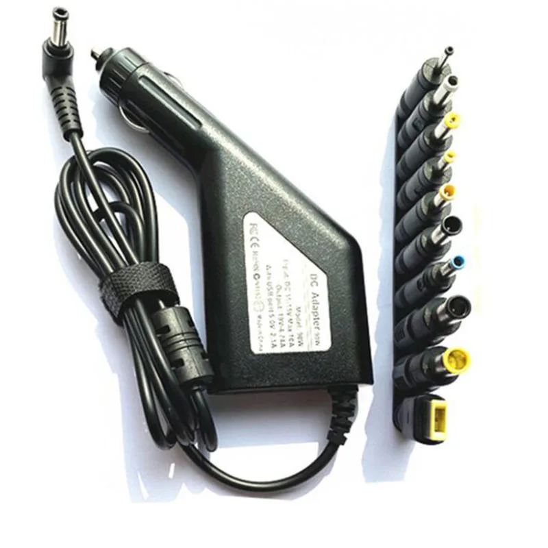 

DC Power Supply 19V 4.74A 90W Universal Laptop Adapter Car USB Charger with 10 Tips Notebook Connectors 20V 4.5A 19.5V 4.62A L1