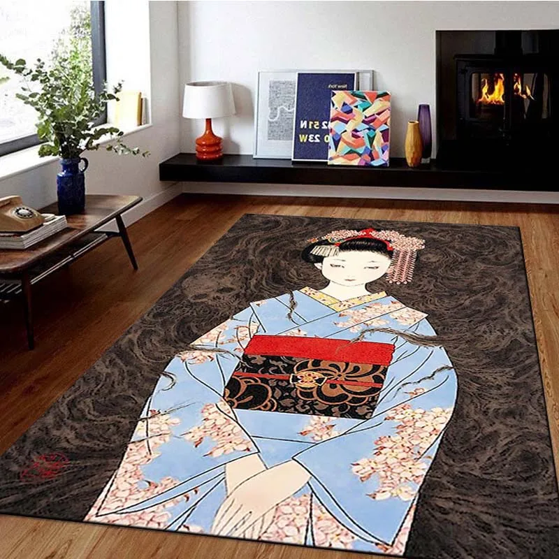 Японский художник, живопись, сексуальный ковер для девочек, ковер для ...