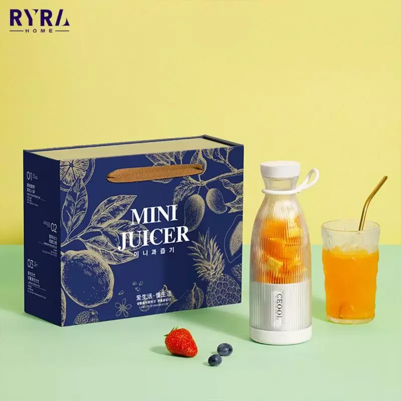 

NEW2023 Mini Portable Juicer Smoothie Blender Cup Fruit Mixers Extractors Wireless Food Processor Soy Milk Maker Kitchen Tools