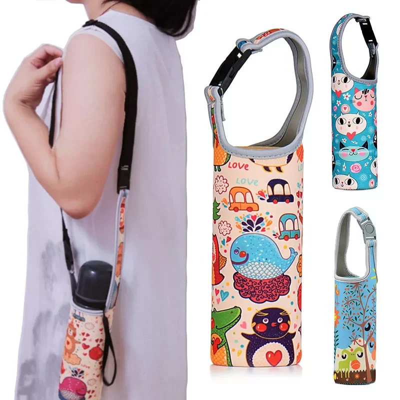 

NEW Printed Insulation Cup Cover Anti-Scald Water Bottle Protective Cover Bag Camping Travel Accesorios