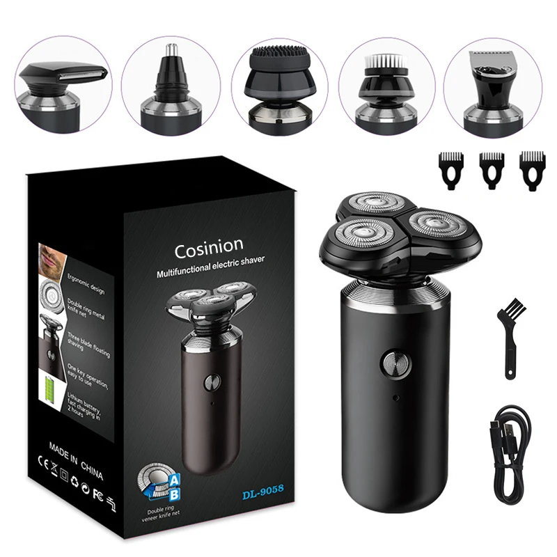 6 IN 1 Men Grooming Kit Wet Dry Electric Shaver Beard Nose H