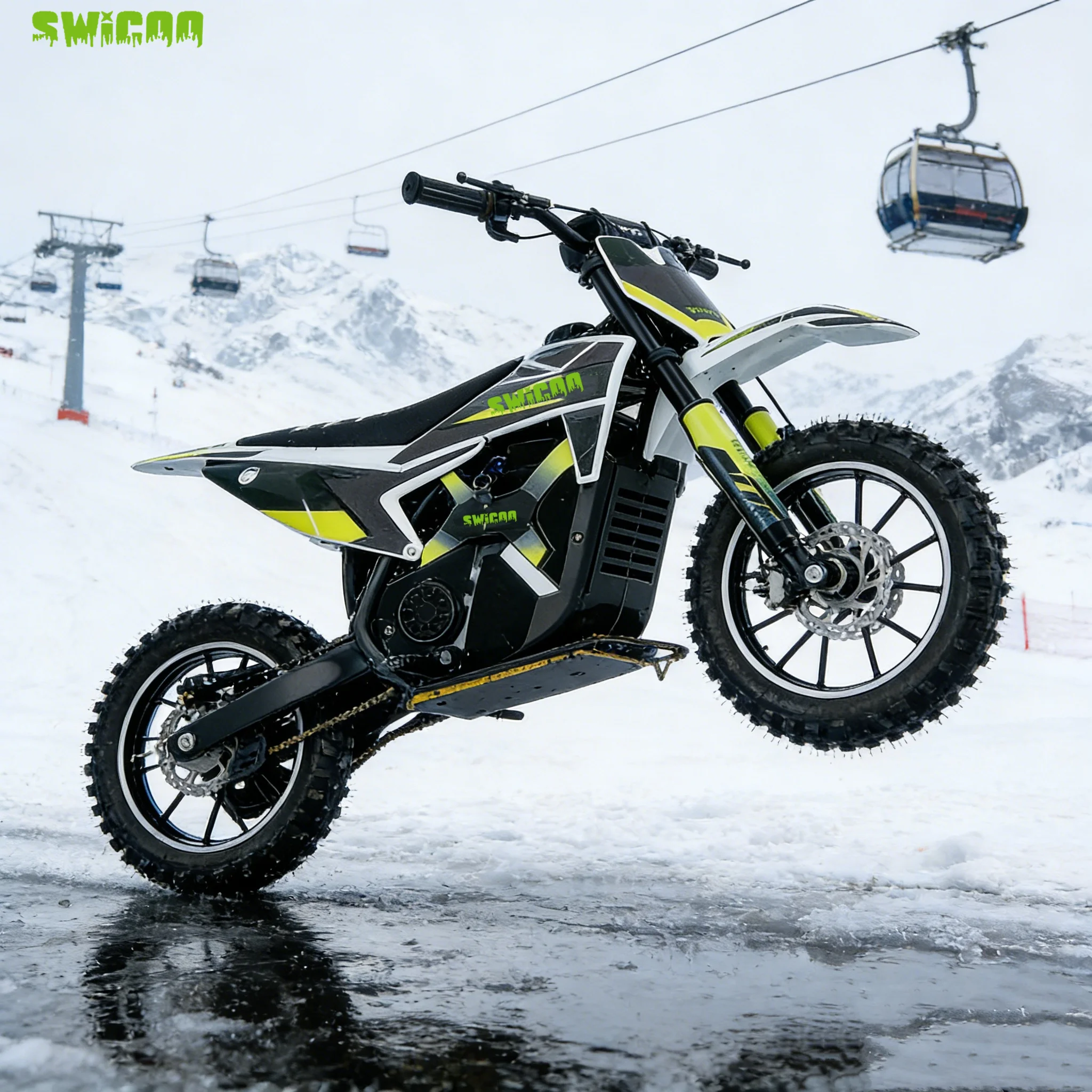 Фото Детский мини-мотоцикл MotoSWICOO YE-01 500W 36V 12AH для мотокросса — до 40 км/ч, внедорожный, легкий электробайк для детей №2