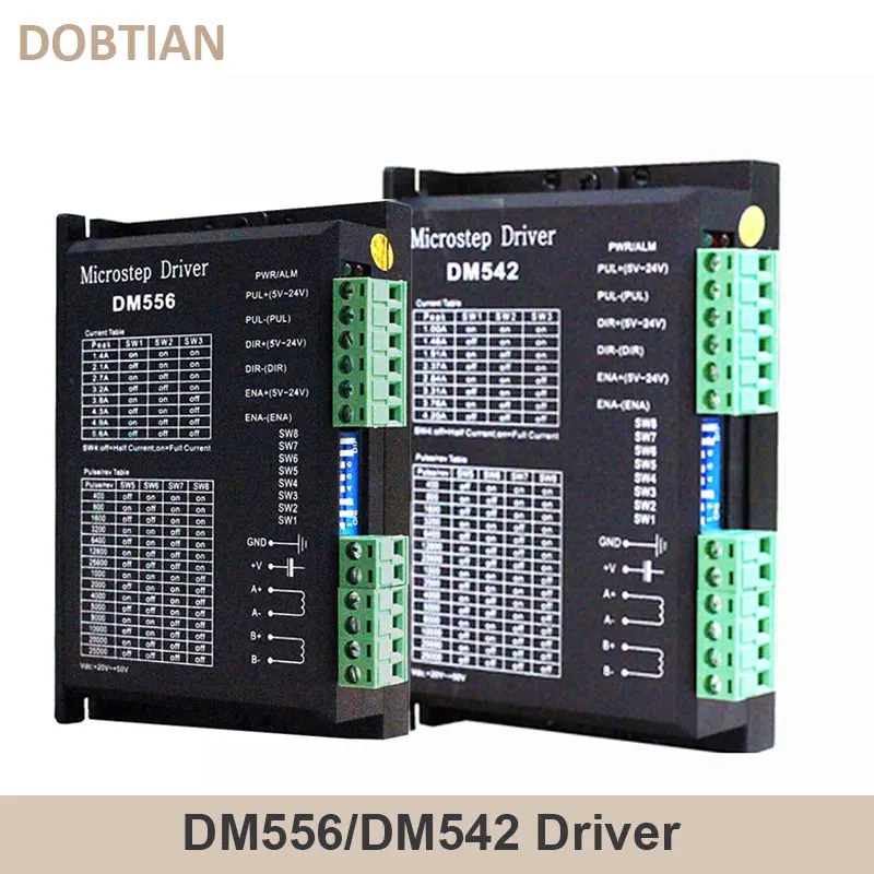 

Драйвер двигателя Dobtian DM542/DM556 для шаговых двигателей Nema17/Nema23