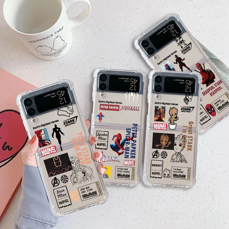 Классный чехол для телефона Marvel Stylsh с изображением Человека-паука Samsung Galaxy Z Flip 3 4