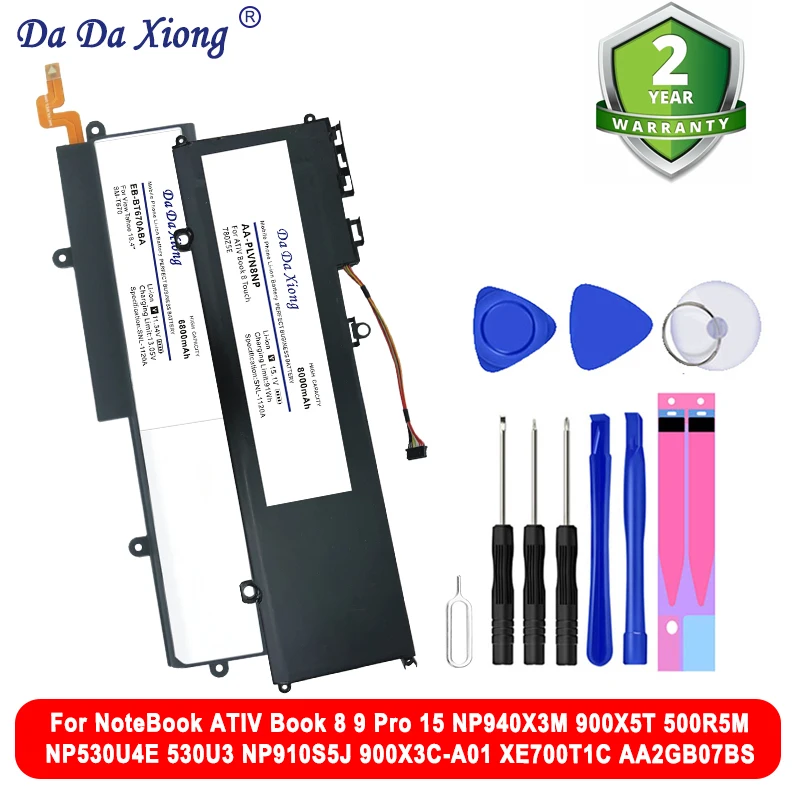 Аккумулятор для ноутбука Samsung ATIV Book 8 9 Pro 15 NP940X3M 900X5T 500R5M NP530U4E 900X3C-A01 XE700T1C 530U3 AA2GB07BS