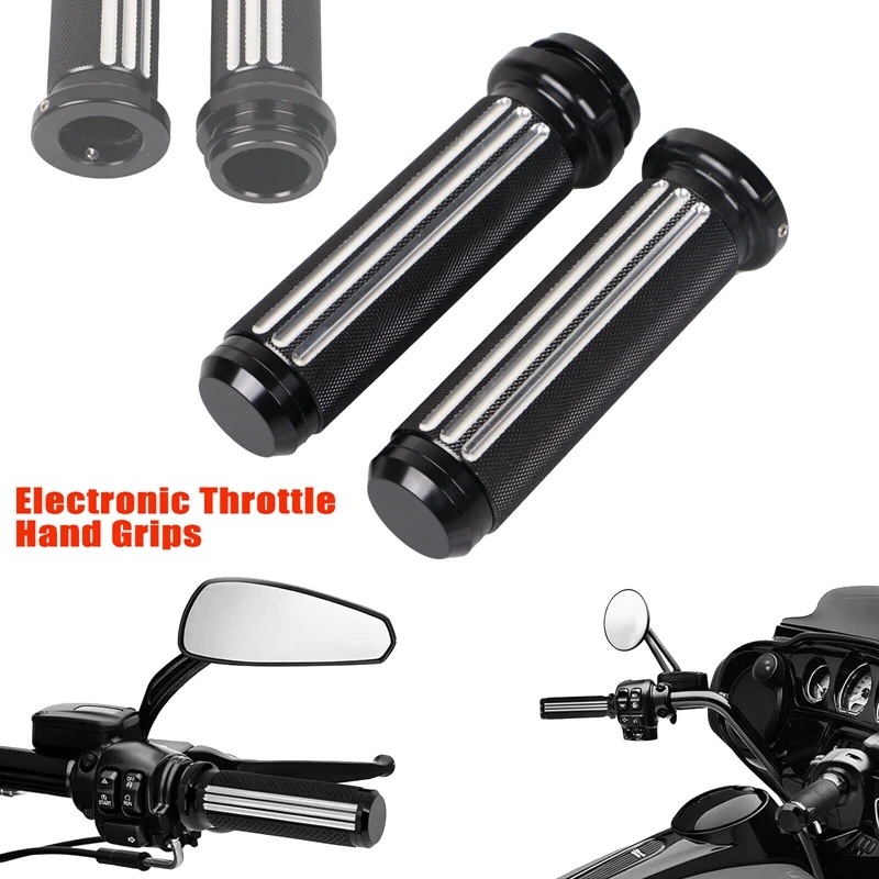 2 шт. ЧПУ 1 дюйм руль Электронная рукоятка дроссельной заслонки мотоциклетная