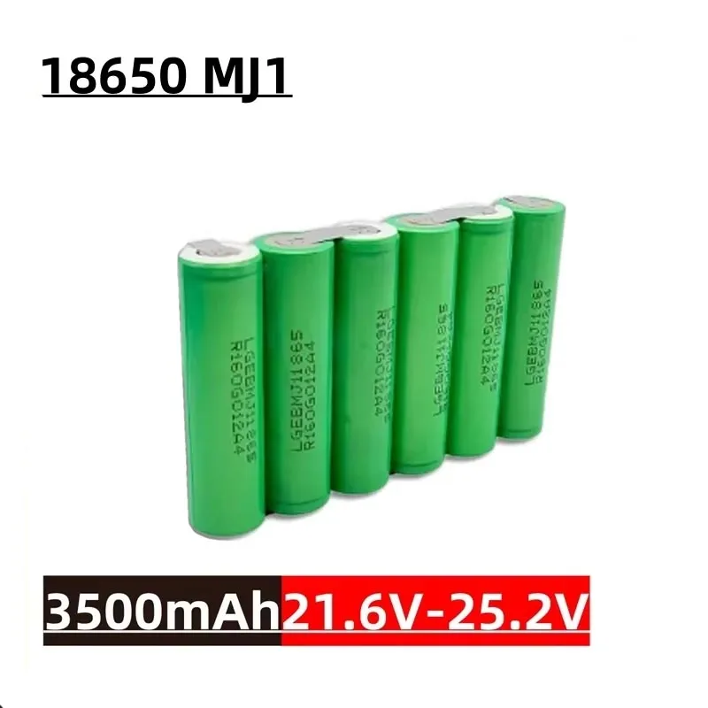 Фото ☛ 18650 Аккумулятор для отверток MJ1, 3500 мАч, 7000 мАч, 20 А, разряд 3S-6S, 7,4 В-25,2 В, высокая емкость для электроинструментов №4