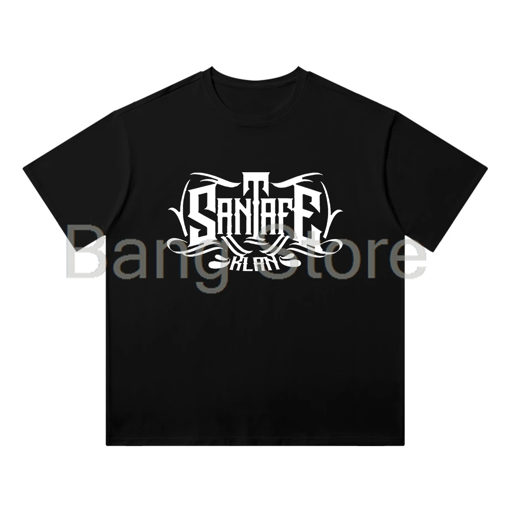 Хлопковая футболка Santa Fe Klan унисекс топы с круглым вырезом и короткими рукавами