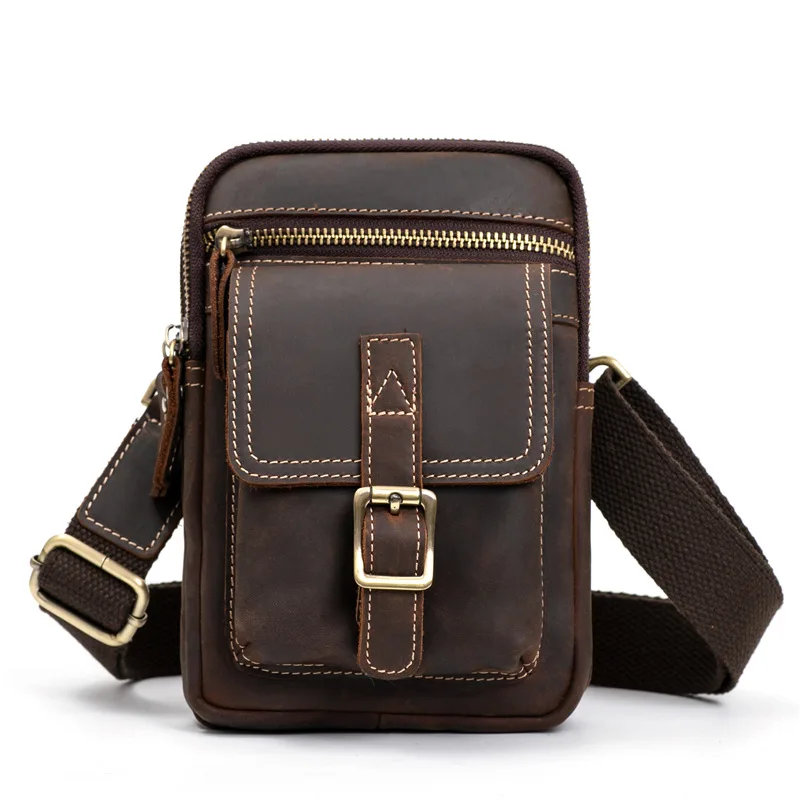 

Leg Pouch Box Outdoor Leather Phone Men's Belt Bag Packs Purse Fanny Bum Man Wallet Multi Small Genuine Belt Hip Waist Sack And