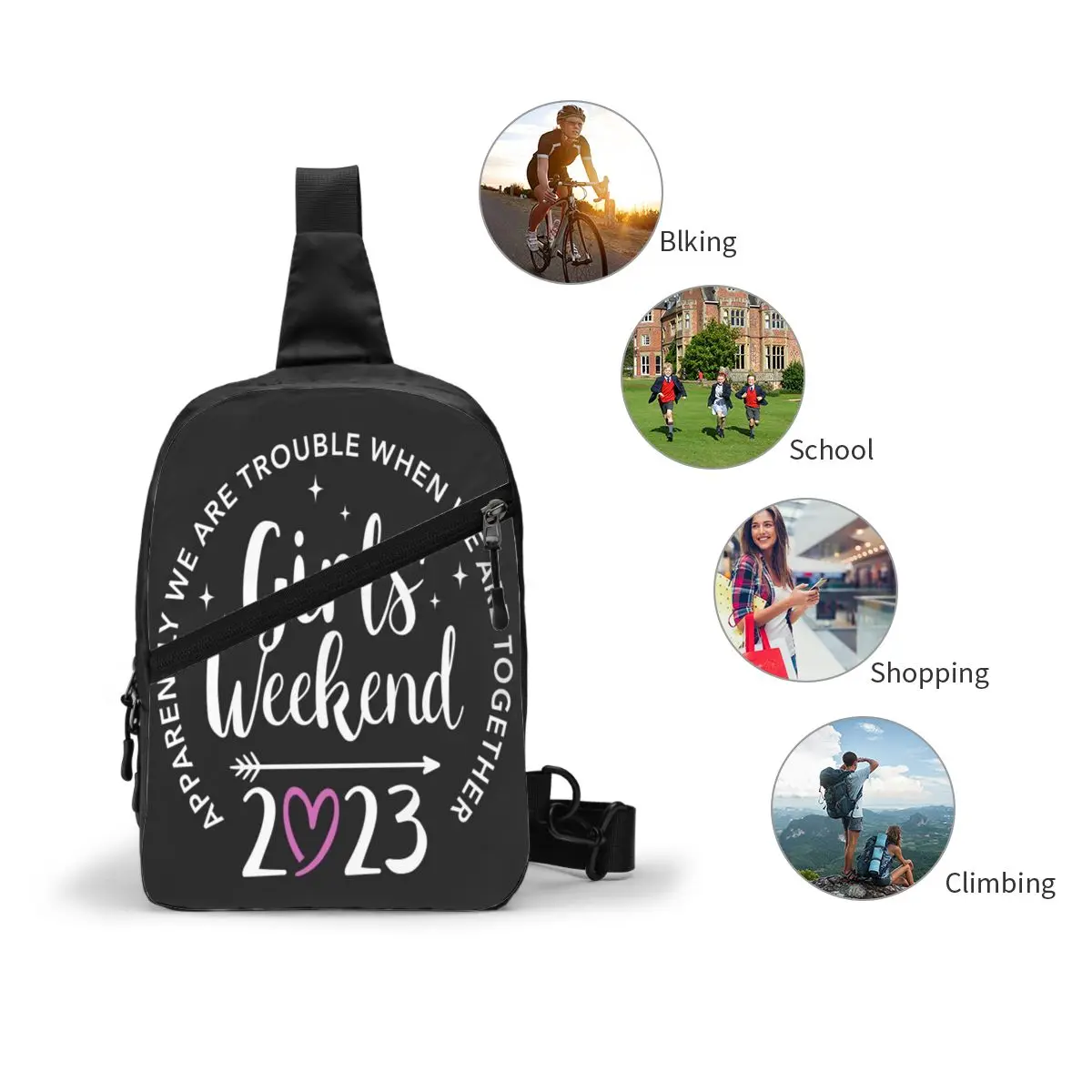 Girls Weekend 2023 Apparently Are Trouble Chest Package Fashionable Durable Gift Nice gift Customizable images - 6
