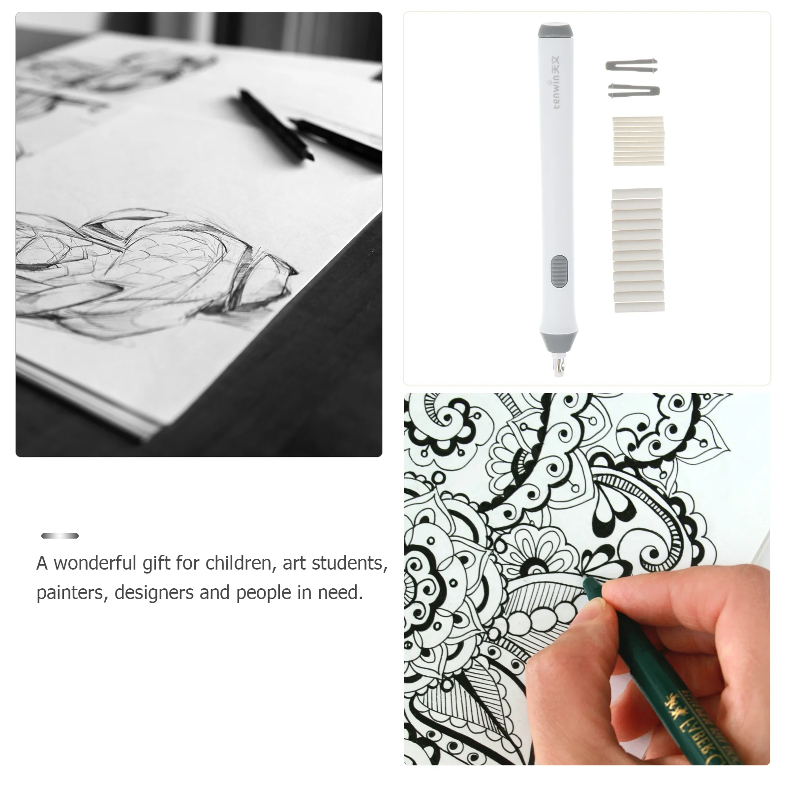 Электрический ластик ластики для счетов-фактур карандаш школьные гаджеты