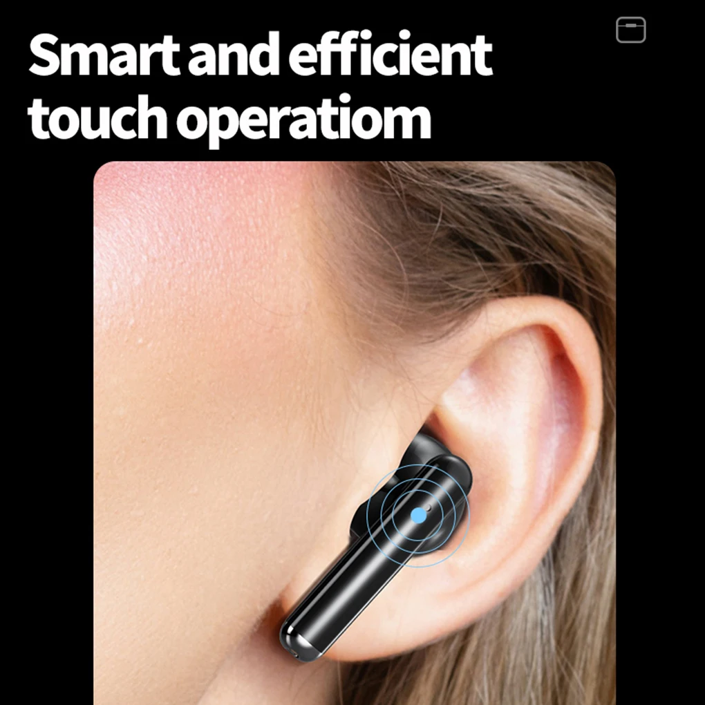 Bluetooth-совместимые наушники-вкладыши IPX5 водонепроницаемые белые наушники