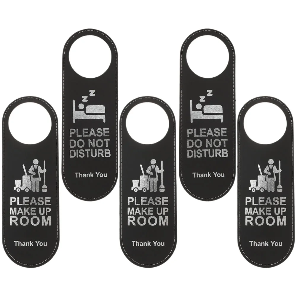 

5 Pcs Double-sided Door Listing Not Disturb Sign Hanging Hanger Hotel Signs House Number Please Make Room