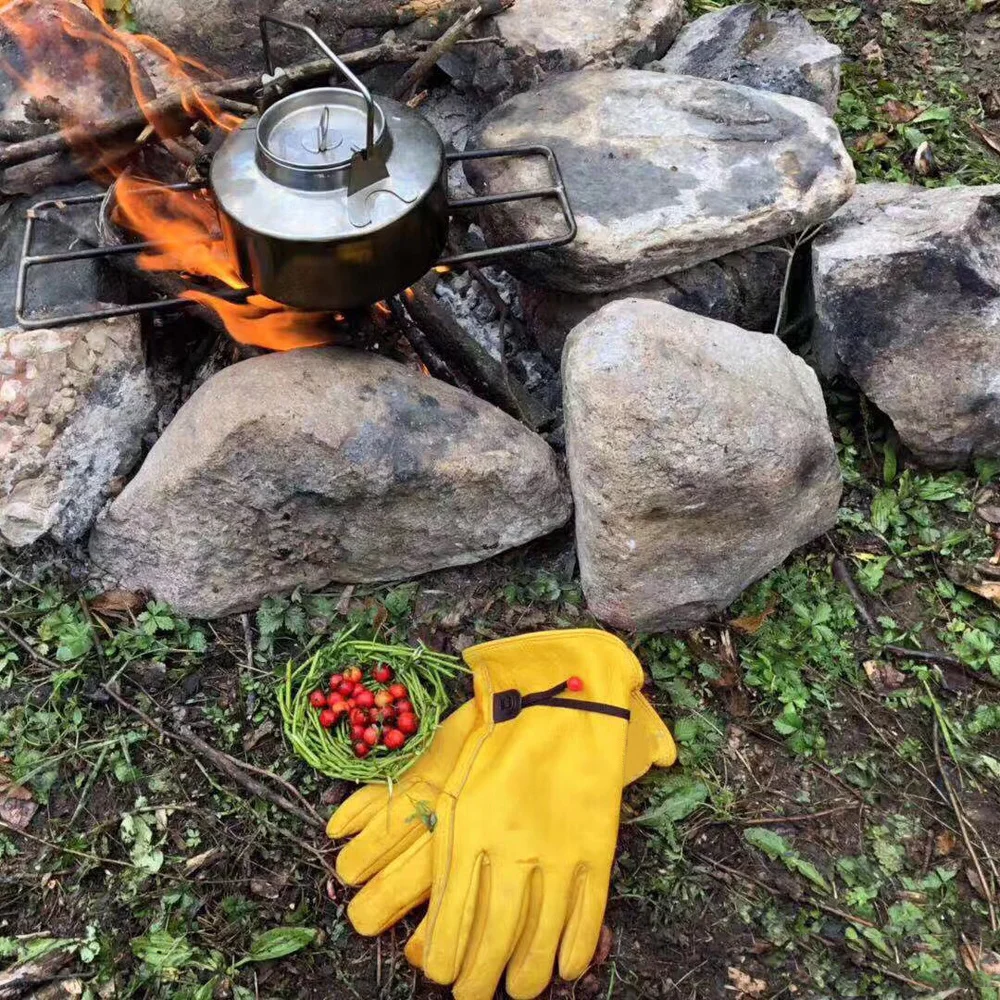 

ZZG1 Super Offer! Genuine Cow Leather Glove Good Quality Cowhide Durable Rider Gloves 3 Sizes