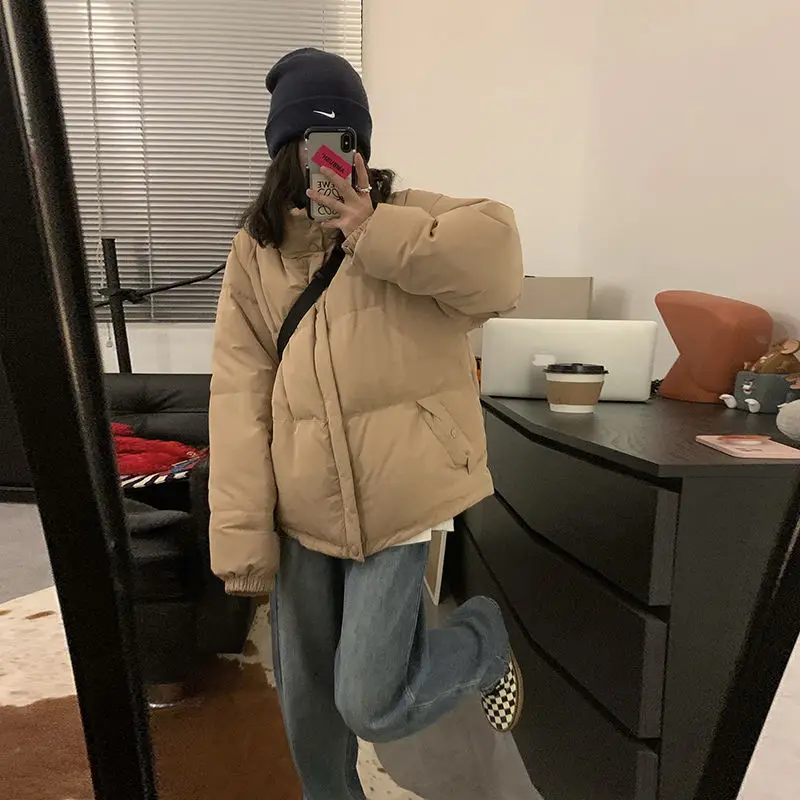 Модное корейское простое короткое пальто Lns для маленьких женщин 2024 зимнее