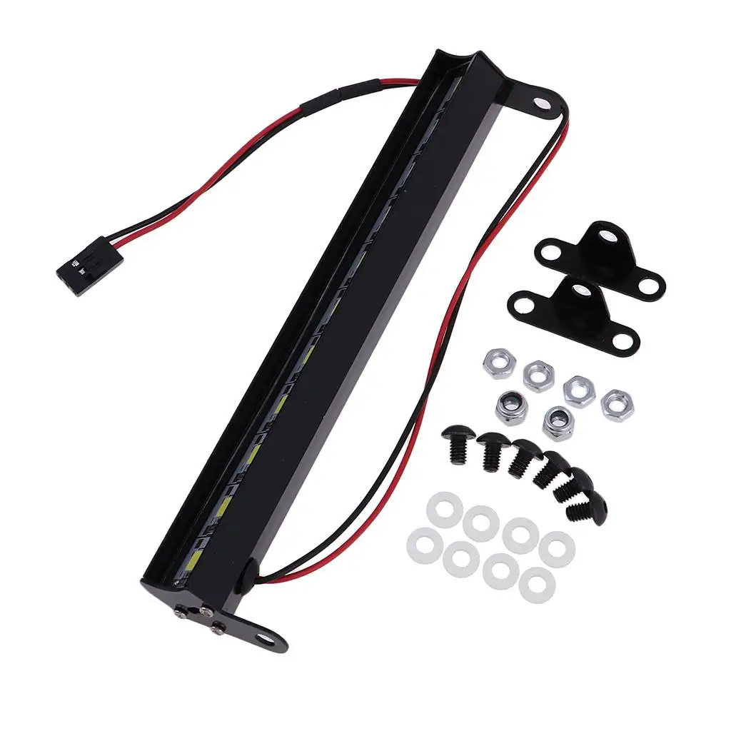 Metal Roof Lamp LED Light Bar for 1/10 RC Rock Crawler RC4WD D90 CC01 Parts |