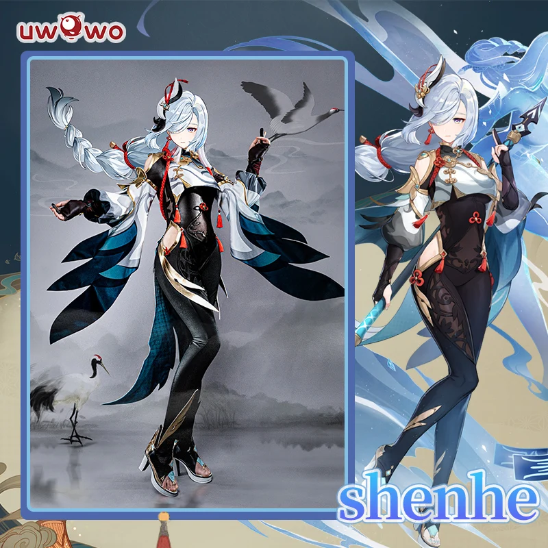 PRE-SALE UWOWO Shenhe костюм для косплея игра Genshin Impact Cosplay Liyue Cryo Shen he Character - купить по