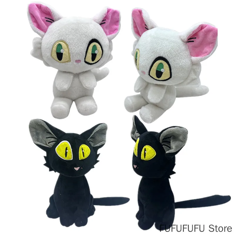 

25CM 2023 New Anime Suzume no Tojimari cute White Cat Black Cat kawaii figure model toys doll ornaments cosplay prop gifts