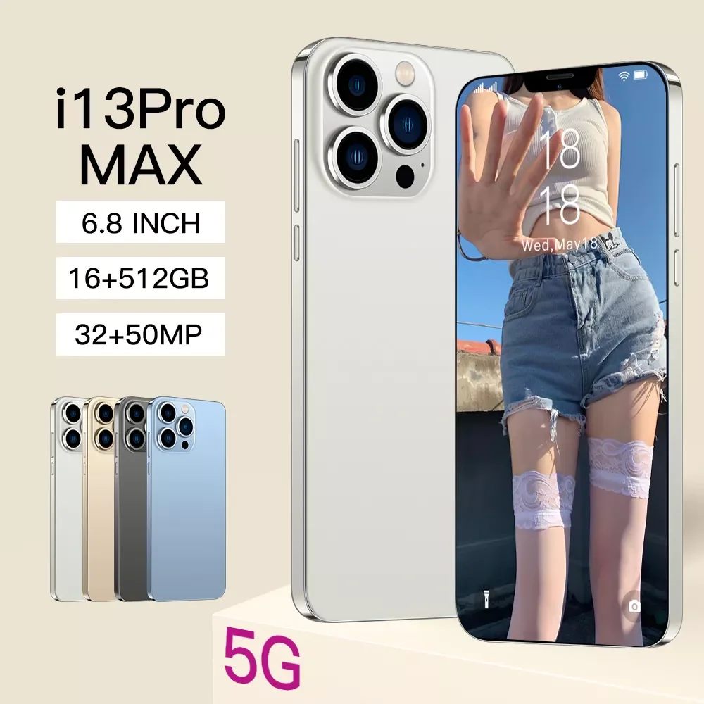

I13 Pro max смартфон, экран 6,8 дюймов, Android 11, 16 ГБ + 6800 ГБ