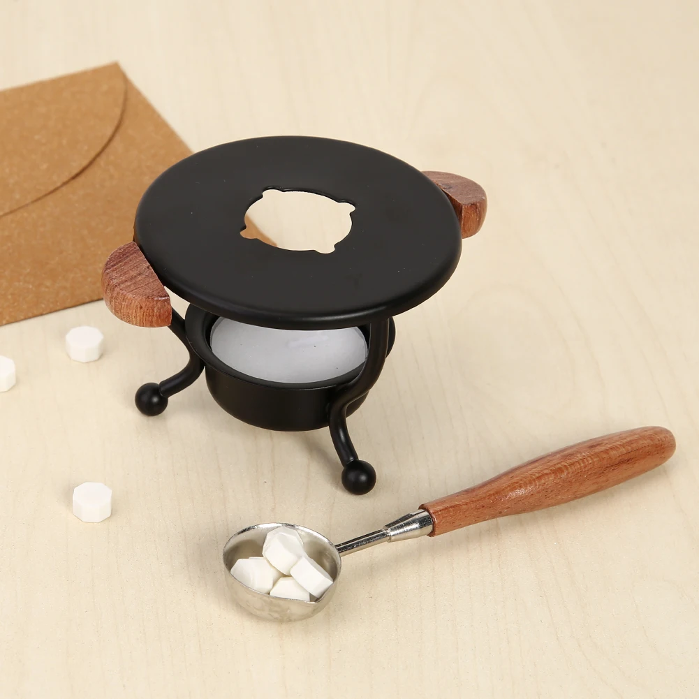 

Practical Wax Seal Candle Sticks Heater Oven Cooker Fusion Glue Pot Melting Furnace Stove Handicrafts Card Making Tools