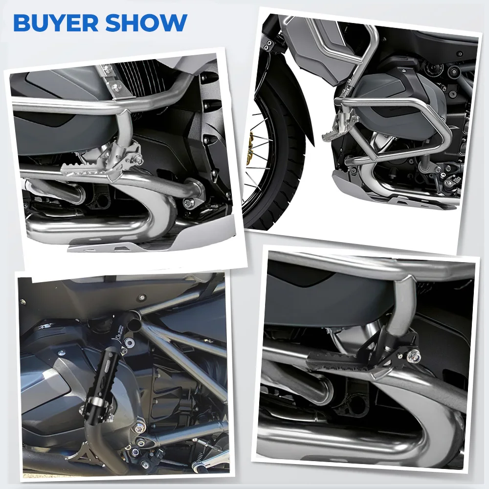 Мотоциклетные шоссе Передние Подножки складные подножки зажимы 22-25 мм для BMW R1250GS