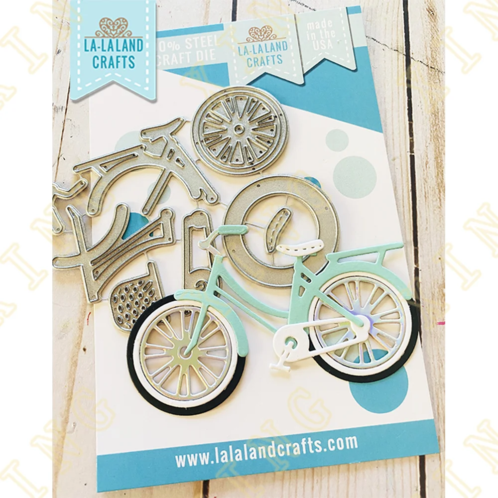 

Bicycle Metal Cutting Dies Scrapbook Diary Decoration Stencil Embossing Template Diy Greeting Card Handmade 2022 New Arrival