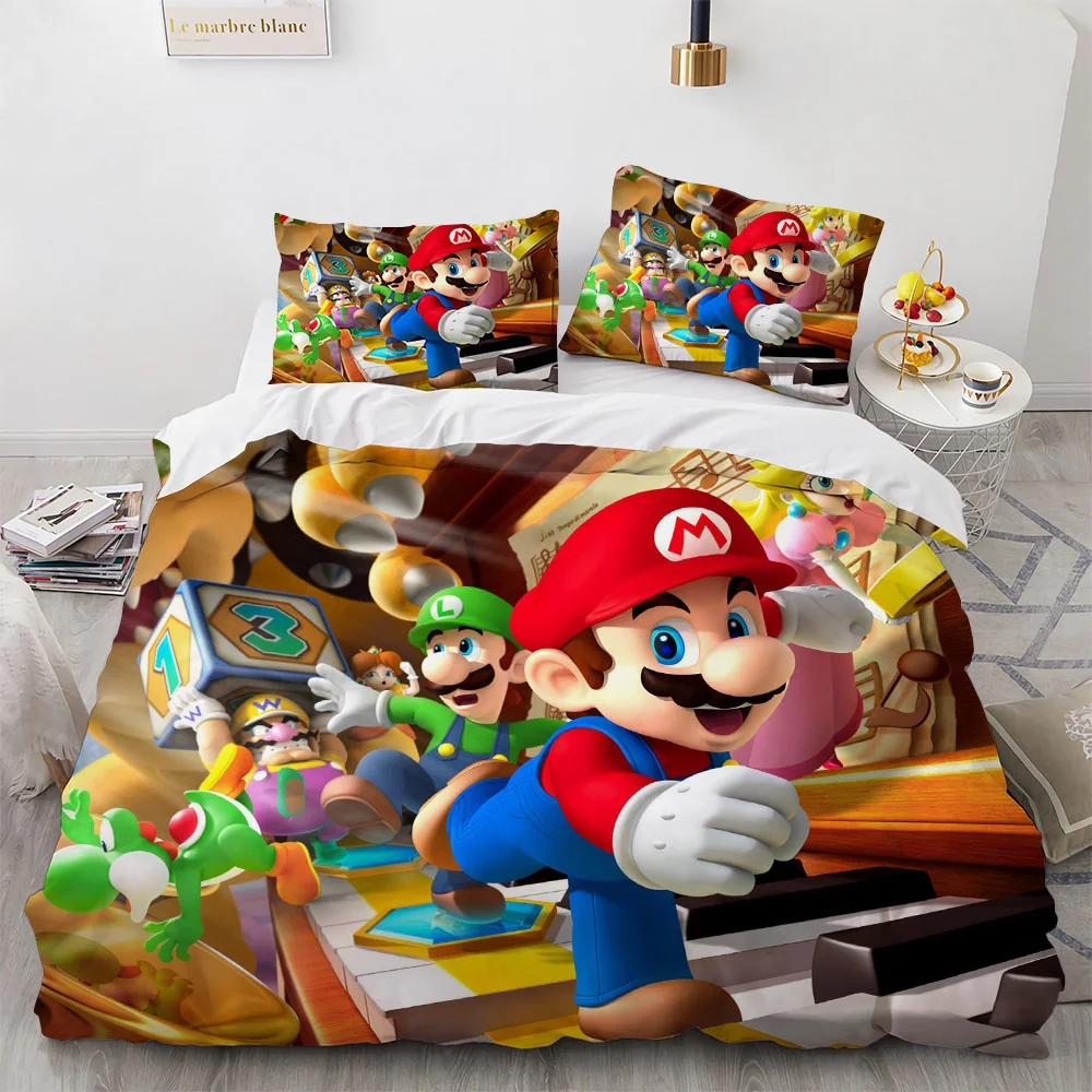 

Пододеяльник и наволочка с 3d принтом, Комплект постельного белья из мягкого мультяшного рисунка, односпальный, двойной, полноразмерный, для...