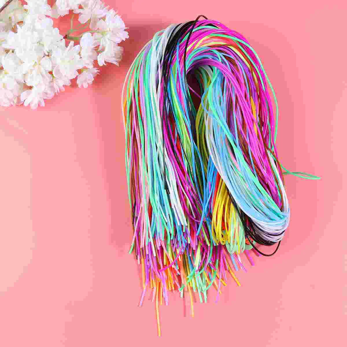 

200pcs 18MM Colorful Braided Cord Braided Cord Colorful Braided Rope DIY Braided Rope