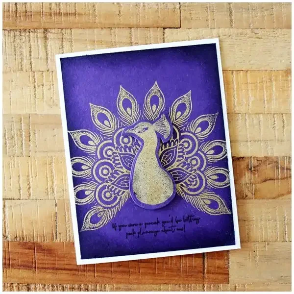 Альбом карты DIY PaperPeacocks смелая маска павлина перо металлические штампы