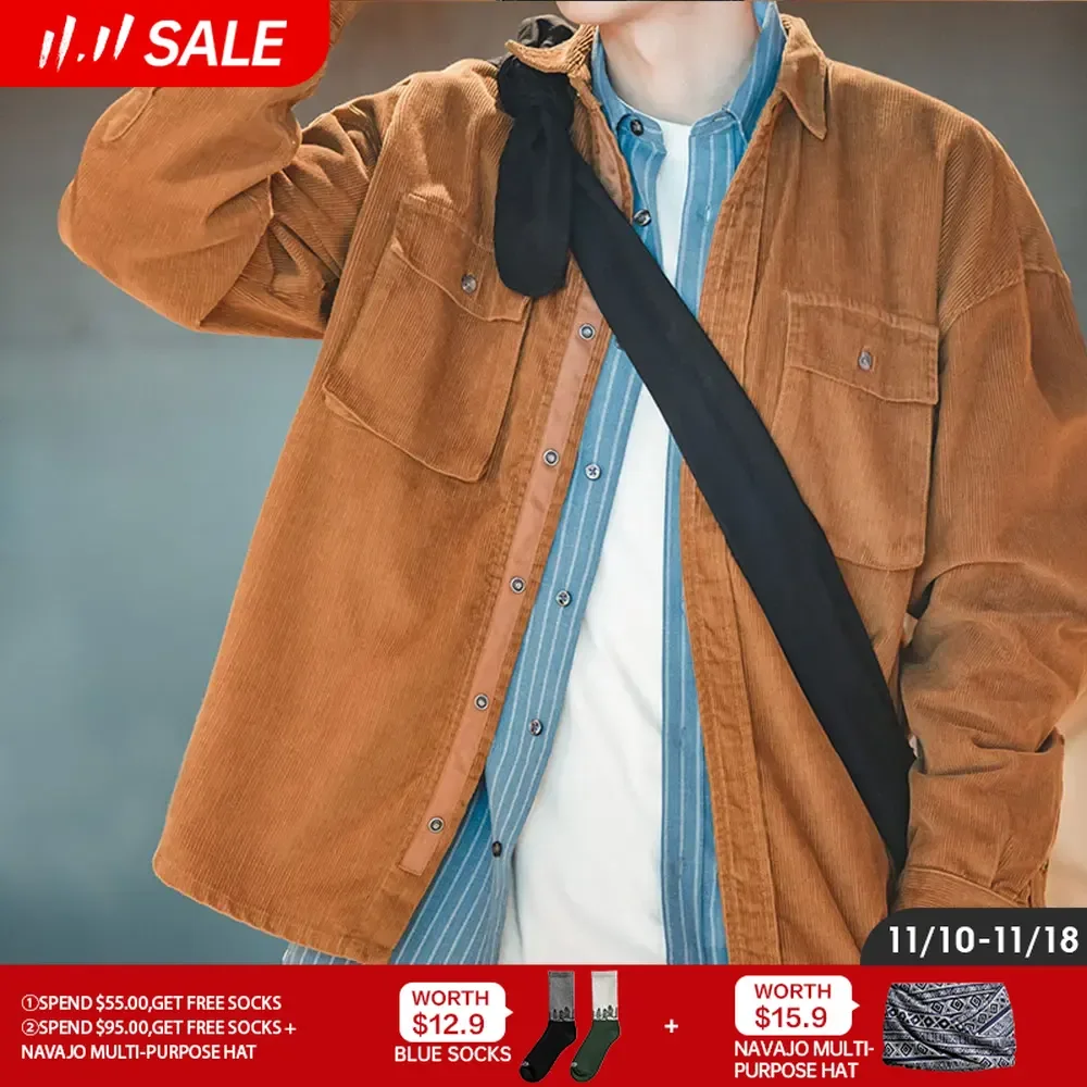 Мужская вельветовая рубашка Maden