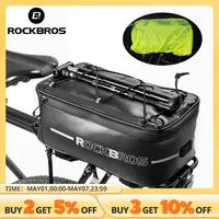 Велосипедная сумка ROCKBROS, вместительный водонепроницаемый багажник на сиденье, велосипедная Сумка на багажник