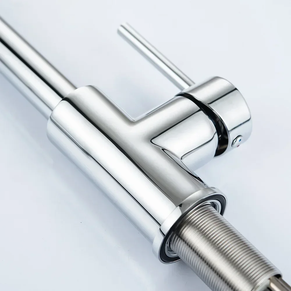 Смеситель кухонный сенсорный с выдвижным распылителем из нержавеющей стали 304