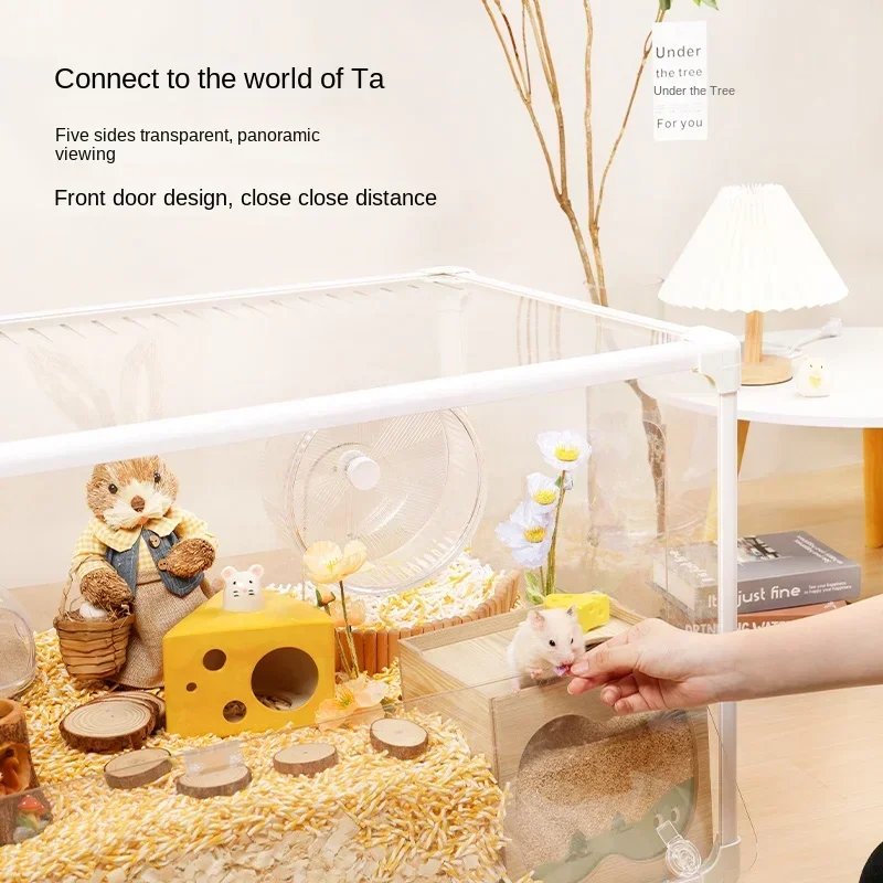 Клетка для хомяка акриловая клетка сыра пейзажная вилла дешевая большая