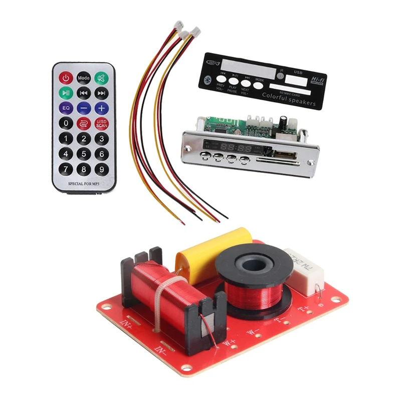 Bluetooth Mp3-декодер модуль декодирования плеера и 1 кроссовер динамика 130 Вт