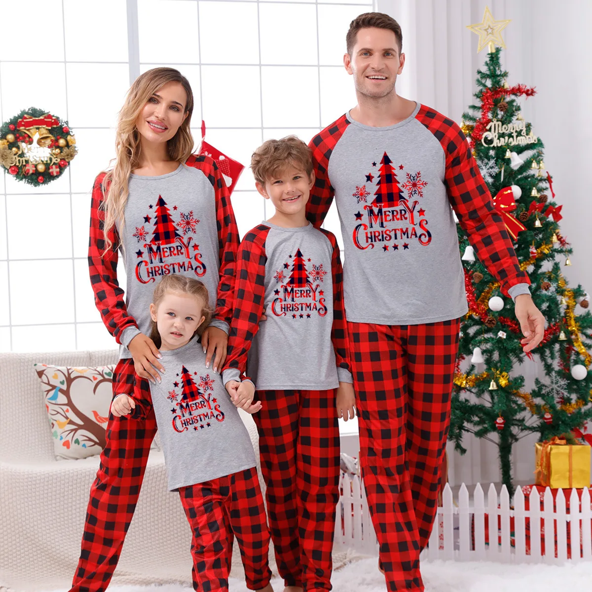 

Merry Christmas Family Pajamas Mother Father Kids Baby Matching Outfits 2022 New Year's Clothes Soft Homewear Pyjamas Xmas Look