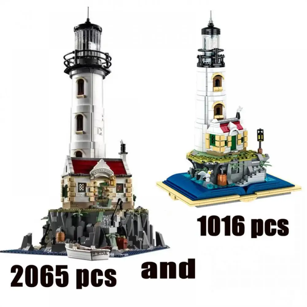 

2023 New Electric Lighthouse moc21335 2065pcs and 1016pcs Model Building Block Motorised Bricks Assembly Toys For Children Gifts