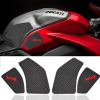 motorcycle side fuel tank pad sticker rubber sticker for ducati v4 panigale v4s streetfighter v4 s 2018 2019 2020 2021