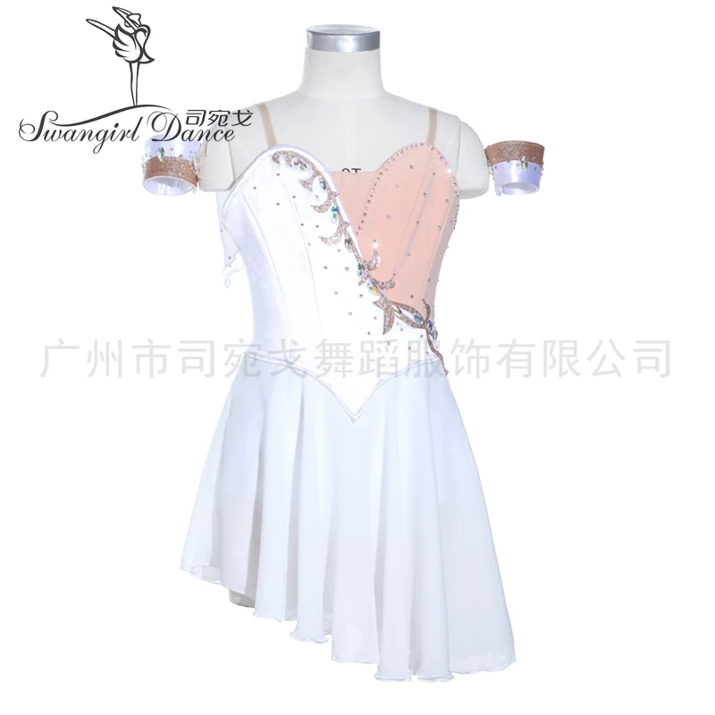 

White Cupid Professional Competition Ballet Tutu Dress Costumes Girls Classical Dance Stage Dress BT4044B