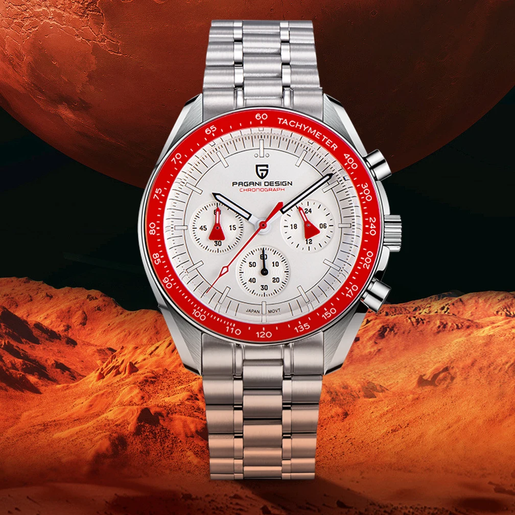 

PAGANI DESIGN 2023 New AK Project Men's Watches Luxury Quartz Wrist Watch For Men AR Sapphire Speed Chronograph Automatic Date